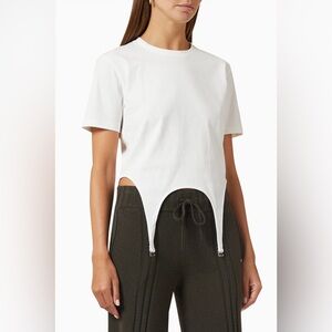 Dion Lee Garter Tee White XS